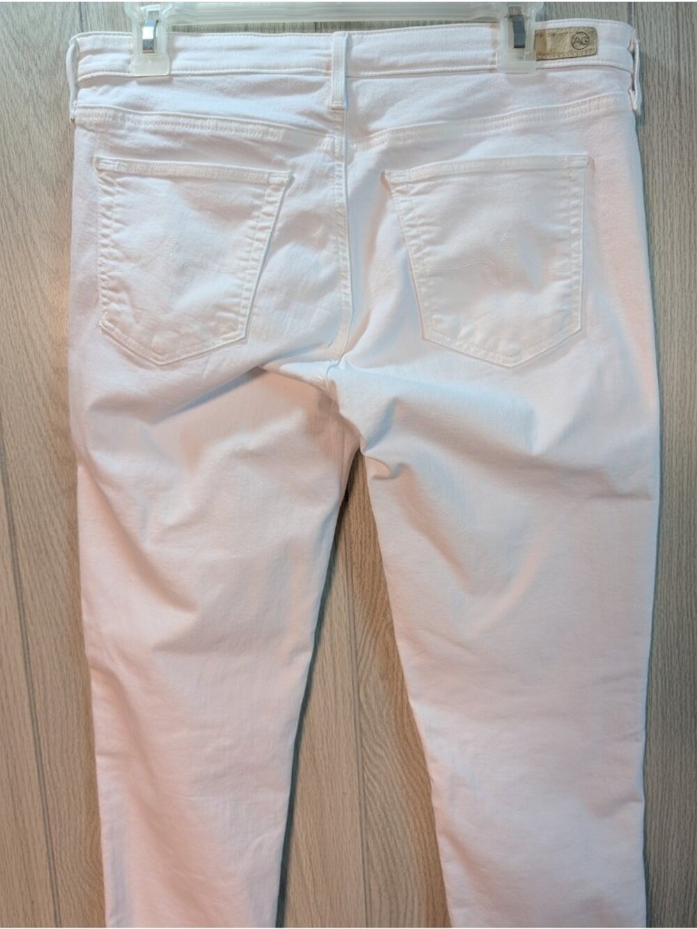 AG Adriano Goldschmied Jeans Sz 31R The Legging Ankle Super Skinny White - Picture 5 of 13